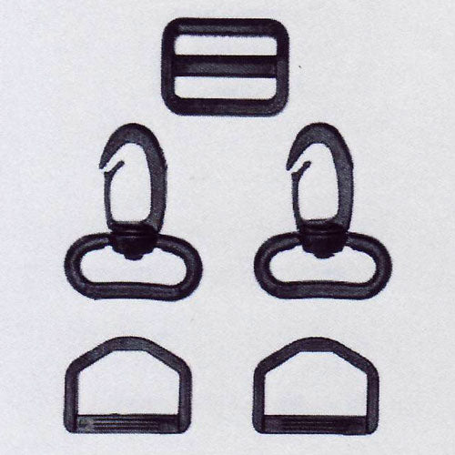 プラスチック ショルダーパーツ セット 25mm 黒 SHPP-255 ベストブレイン 【KY】 ナスカン Dカン アジャスター