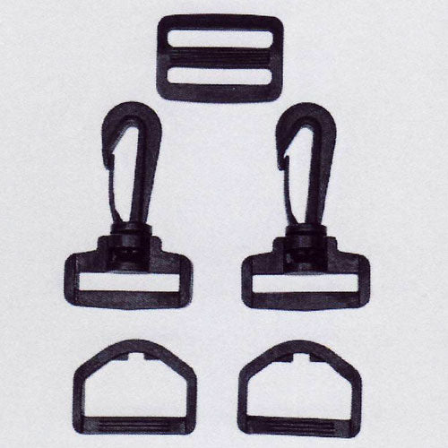 プラスチック ショルダーパーツ セット 30mm 黒 SHPP-305 ベストブレイン 【KY】 ナスカン Dカン アジャスター