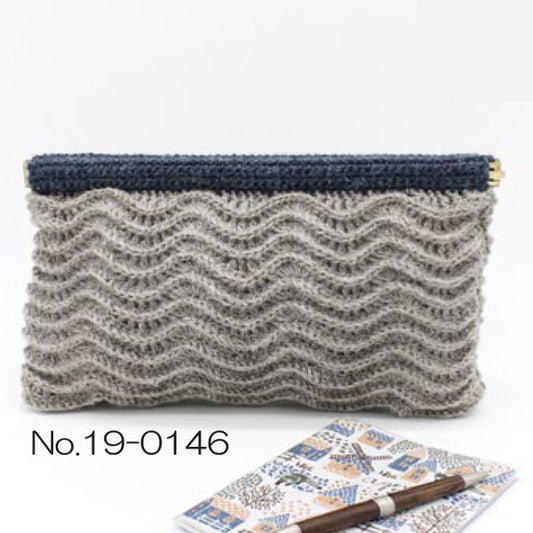 キット スキー なみなみクラッチ 3F【KN】 バッグ 編み物キット