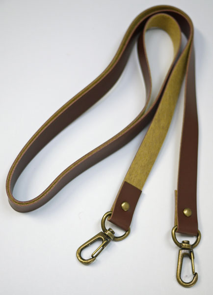 合皮ショルダー ナスカン付き FLS-102 茶  120cm×15mm  【KY】 BEST BRAIN so