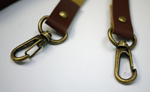 合皮ショルダー ナスカン付き FLS-102 茶  120cm×15mm  【KY】 BEST BRAIN so