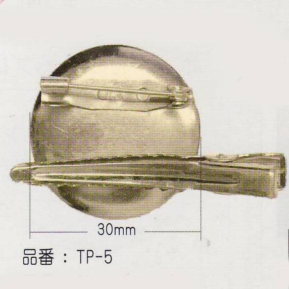 2way ブローチ台 ゴールド TP-5  30mm 2個入 SO 【KY】: つまみ細工 手芸