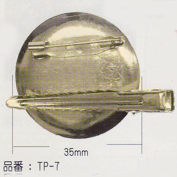 2way ブローチ台 ゴールド TP-7  35mm 1個入 SO 【KY】: つまみ細工 手芸