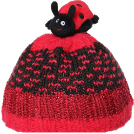 【処分特価】 DMC TOP THIS! Ladybug てんとう虫 (TTY16LB) 【KN】 ぬいぐるみ付き 帽子用毛糸 ニット帽 キット