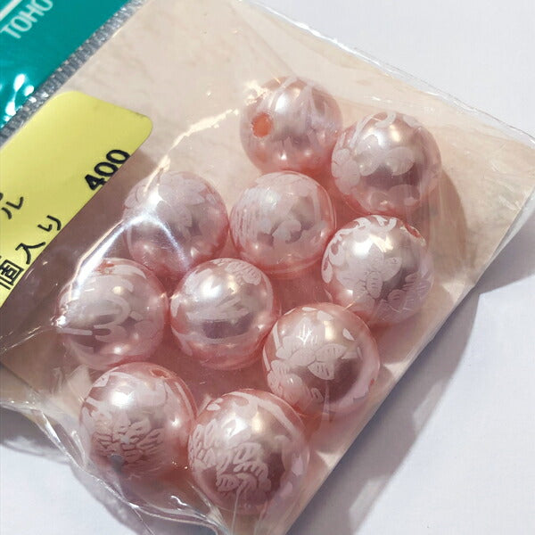 【店頭在庫品】 トーホー ロココパール α1306 （12mm) トーホー : 【KN】 ハンドメイド ビーズ 資材 材料 アクセサリー ロココ ピンク