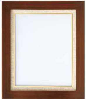 額縁 W-36 ブラウン (N) オリムパス 【KY】 木製 フレーム 額 外径49cm×42cm