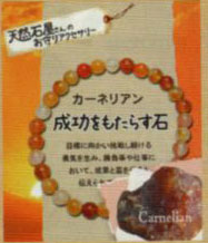 天然石やさんのお守りアクセサリー：成功をもたらす石／カーネリアン 【KN】 天然石 パワーストーン ブレスレット